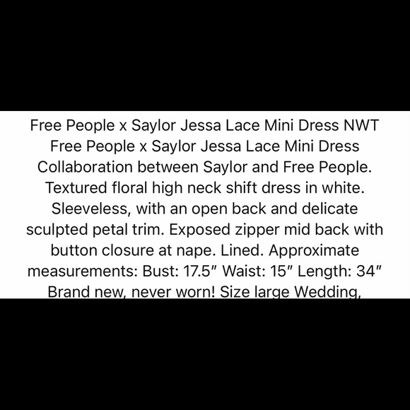 Free people x Saylor lace backless dress 👗 - Picture 5 of 8